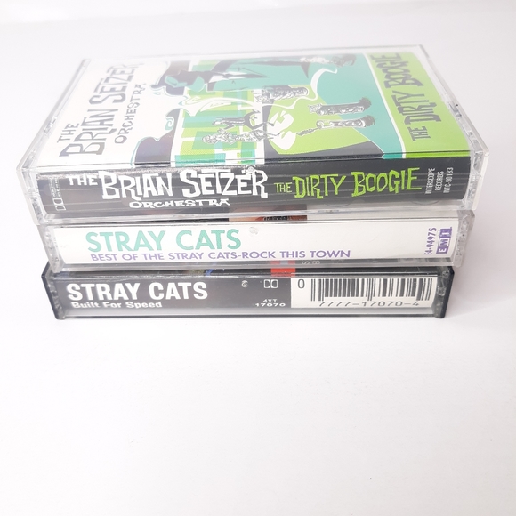 Lot 3 Vintage Cassette Tapes 80's 90's Stray Cats Brian Seltzer Rockabilly Swing - Picture 8 of 8